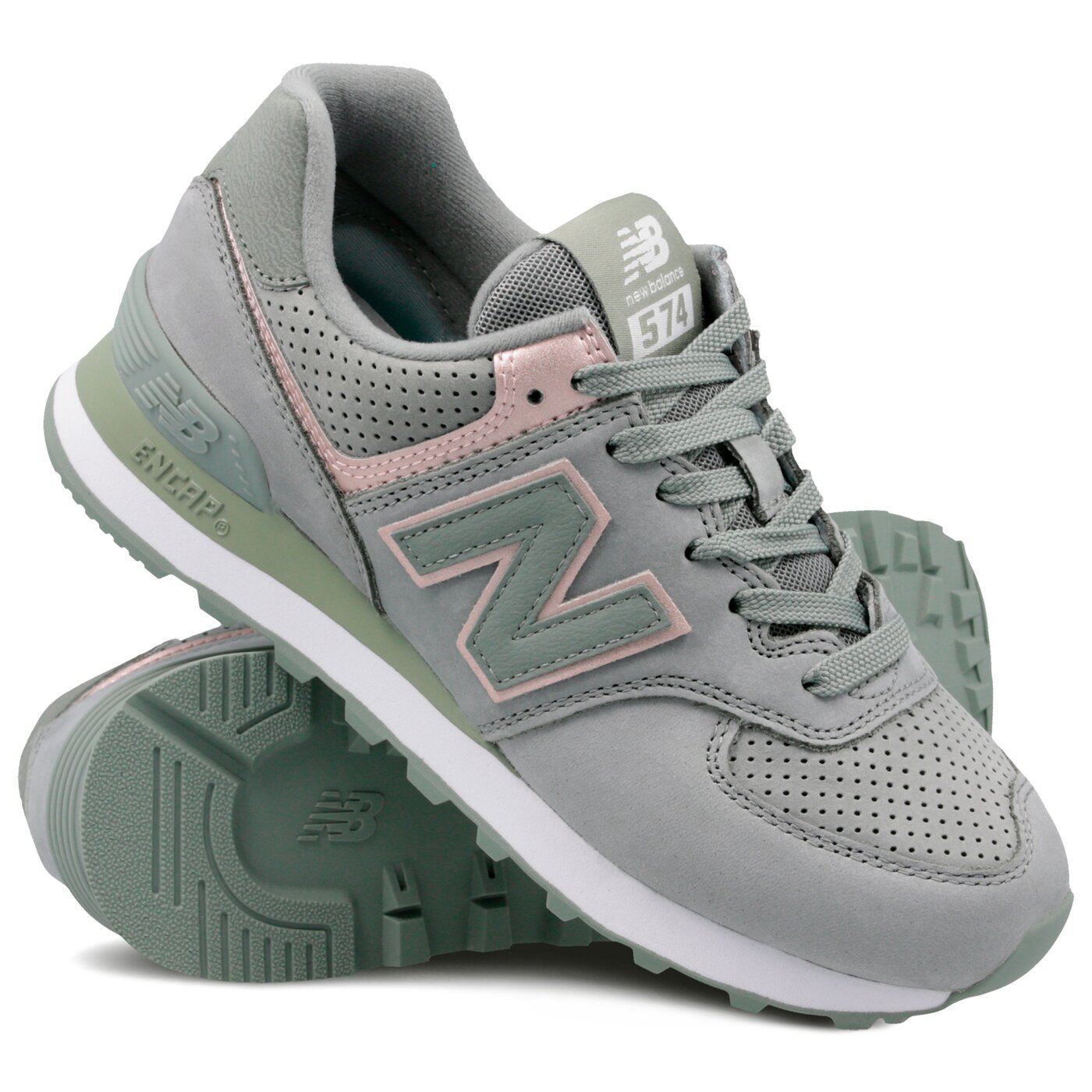 NEW BALANCE WL574NBL Kolor Khaki WL574NBL Kobieta Sneakersy W