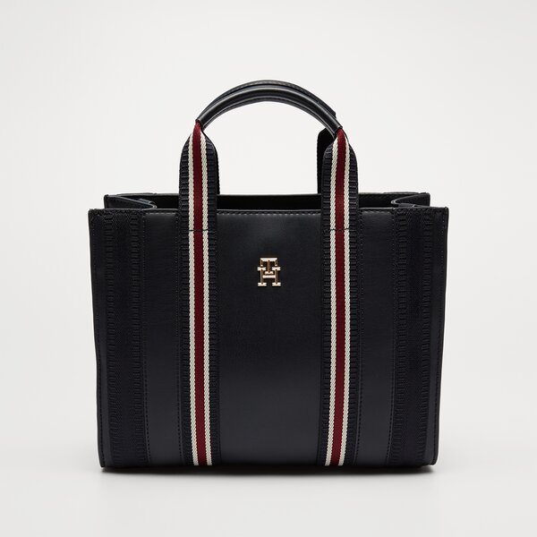 Tommy Hilfiger Torebka Th Identity Small Tote Corp Kolor Granatowy