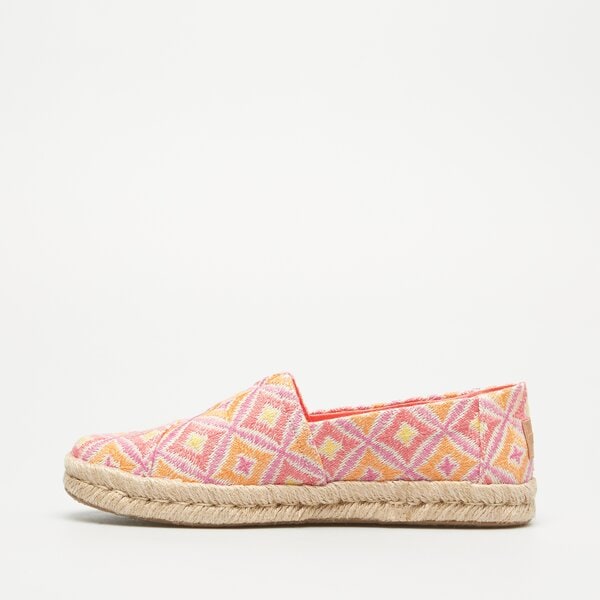 Damskie espadryle TOMS SHELL PINK GEO WOVEN 10020707 kolor multicolor