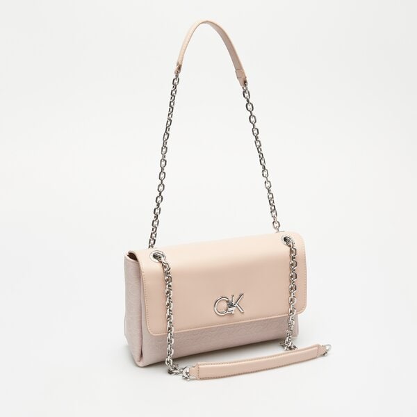 Damska torebka CALVIN KLEIN TOREBKA RE-LOCK CONV SHOULDER BAGJCQ k60k611755pe1 kolor brązowy