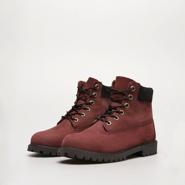 Dziecięce trapery TIMBERLAND 6 IN PREMIUM WP BOOT tb0a64a1c601 kolor bordowy