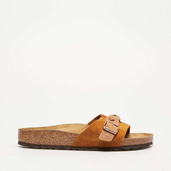 Damskie klapki BIRKENSTOCK PULA LEVE BRAIDED MINK 1026742 kolor brązowy