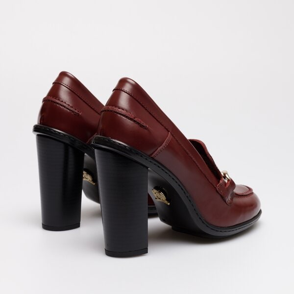 Damskie szpilki / czółenka TOMMY HILFIGER TOMMY TWIST HIGH HEEL LOAFER fw0fw06692vlp kolor bordowy