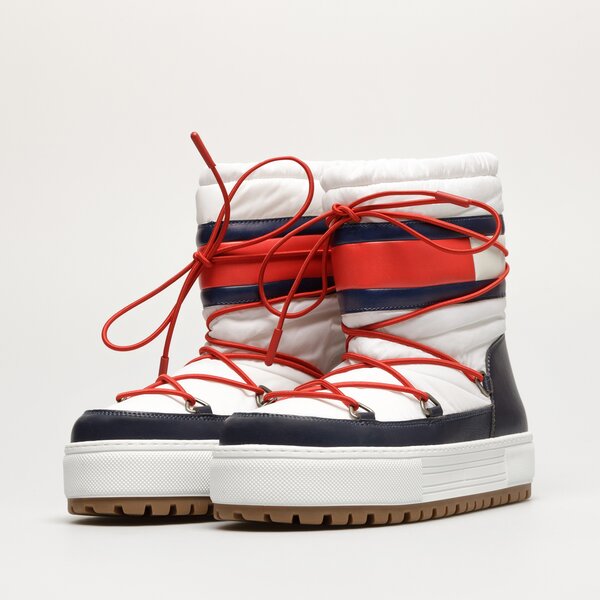 Damskie śniegowce TOMMY HILFIGER TOMMY JEANS SNOWBOOT LOW en0en021620k4 kolor biały