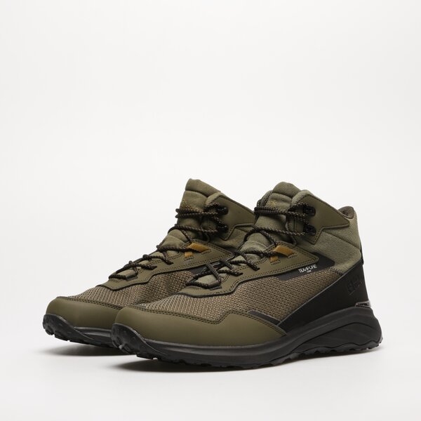 Męskie buty outdoor (trekkingowe) JACK WOLFSKIN DROMOVENTURE TEXAPORE MID M 40596614341 kolor zielony