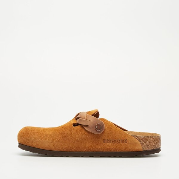 Damskie klapki BIRKENSTOCK BOSTON LEVE BRAIDED MINK 1026713 kolor brązowy