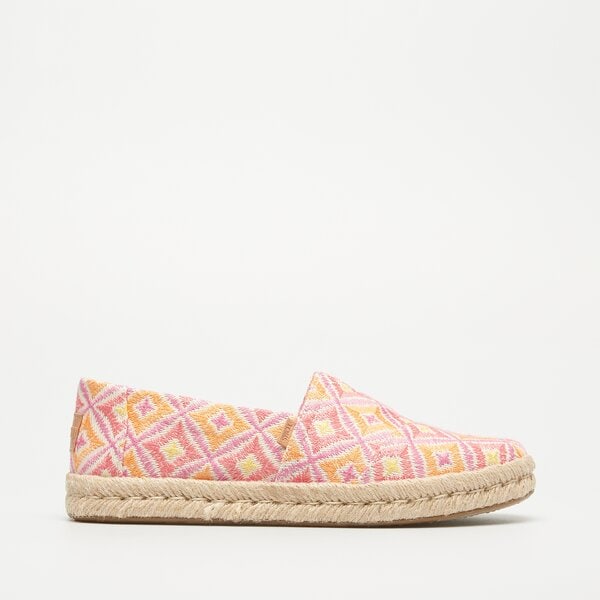 Damskie espadryle TOMS SHELL PINK GEO WOVEN 10020707 kolor multicolor