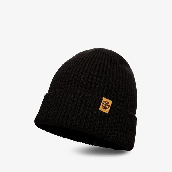 Damska czapka zimowa TIMBERLAND CZAPKA FISHERMAN BEANIE tb0a1f8g0011 kolor czarny