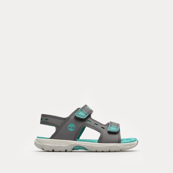 Dziecięce sandały / klapki TIMBERLAND MOSS JUMP 2 STRAP SANDAL tb0a5w9nw081 kolor szary