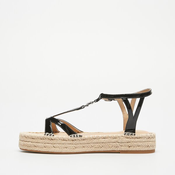 Damskie sandały LAUREN RALPH LAUREN PAYTON-ESPADRILLES-FLAT 802935579001 kolor czarny