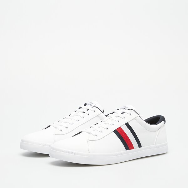 Męskie trampki TOMMY HILFIGER ICONIC VULC STRIPES MESH fm0fm05072ybs kolor biały