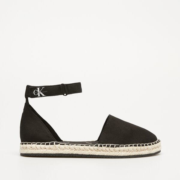 Damskie mokasyny i półbuty CALVIN KLEIN ANKLE ESPADRILLE BTW yw0yw01027beh kolor czarny