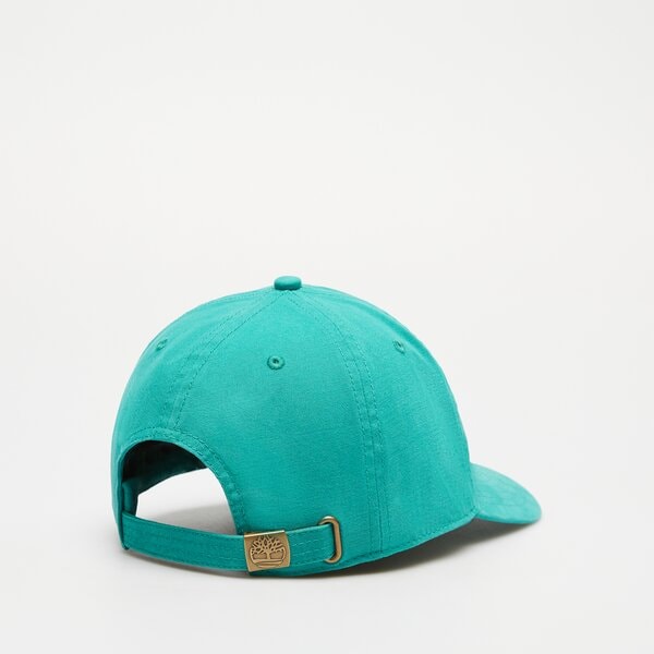 Damska czapka z daszkiem TIMBERLAND CZAPKA COTTON CANVAS BASEBALL CAP tb0a1e9mcl61 kolor zielony