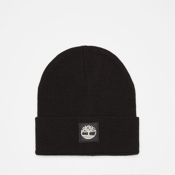 Damska czapka zimowa TIMBERLAND CZAPKA CUFFED BEANIE WITH TONAL PATCH tb0a61bx0011 kolor czarny