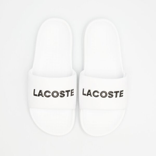 Damskie klapki LACOSTE SERVE SLIDE 1.0 124 2 CFA 747cfa0032147 kolor biały