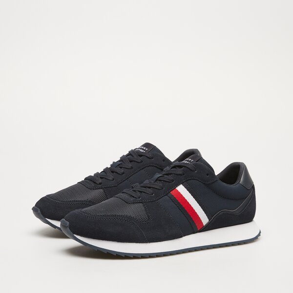 Męskie sneakersy (buty) TOMMY HILFIGER RUNNER EVO MIX ESS fm0fm04886dw5 kolor granatowy