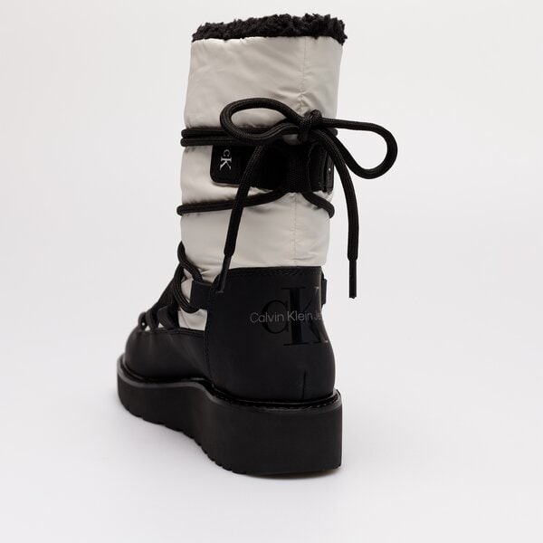 Damskie śniegowce CALVIN KLEIN PLUS SNOW BOOT yw0yw00731yaf kolor biały