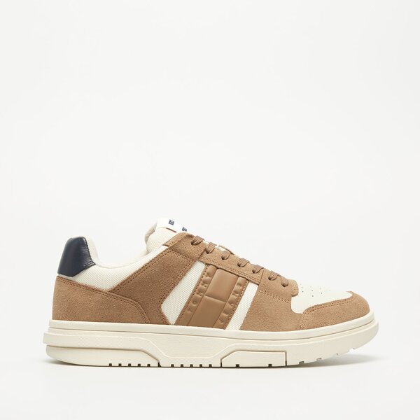 Męskie sneakersy (buty) TOMMY HILFIGER THE BROOKLYN MIX MAT. em0em01457gwe kolor brązowy