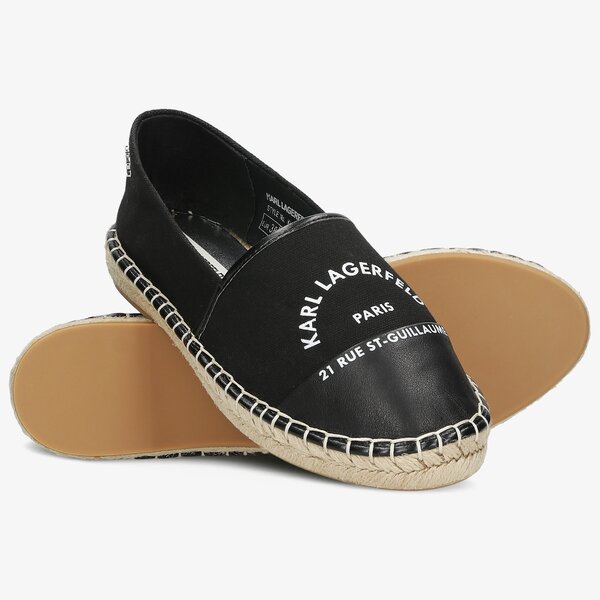 Damskie espadryle KARL LAGERFELD KAMINI MAISON KARL SLIP ON kl80108900 kolor czarny