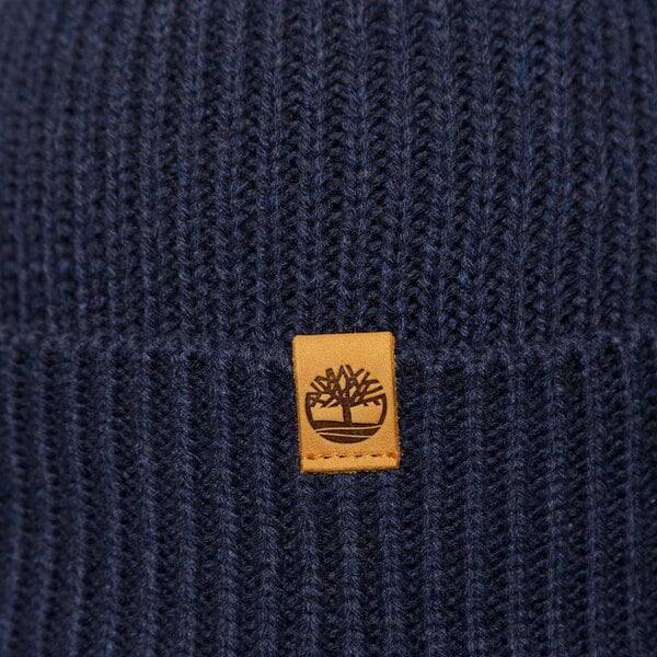 Damska czapka zimowa TIMBERLAND CZAPKA FISHERMAN BEANIE tb0a1f8g4511 kolor granatowy