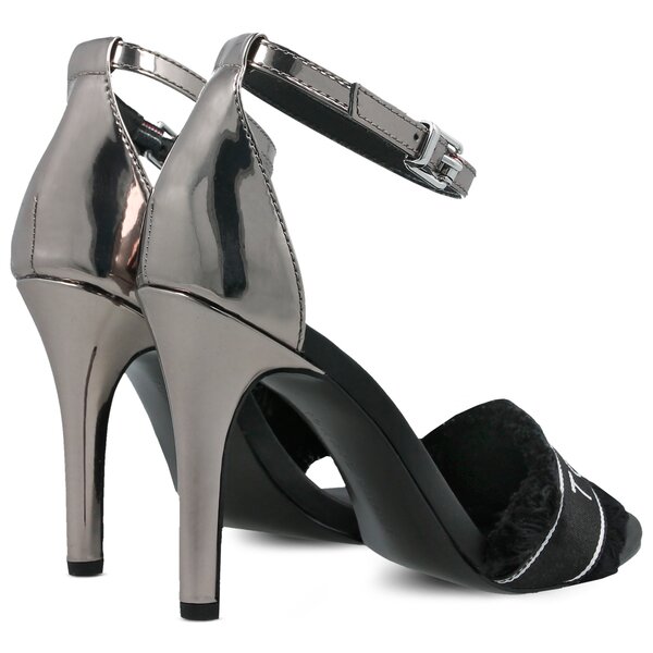 Tommy hilfiger mirror metallic clearance heeled sandal