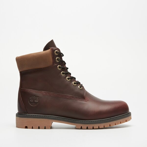 Męskie buty za kostkę TIMBERLAND HERITAGE 6 INCH tb0a41mweiw1 kolor bordowy