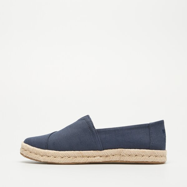 Damskie espadryle TOMS NAVY RECYCLED COTTON 10020708 kolor granatowy