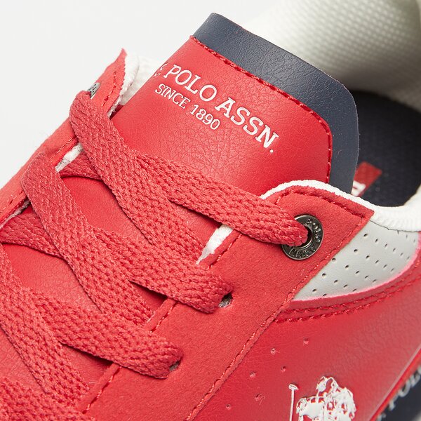 Męskie sneakersy (buty) U.S. POLO ASSN. NOBIL003G nobil003gred001 kolor czerwony