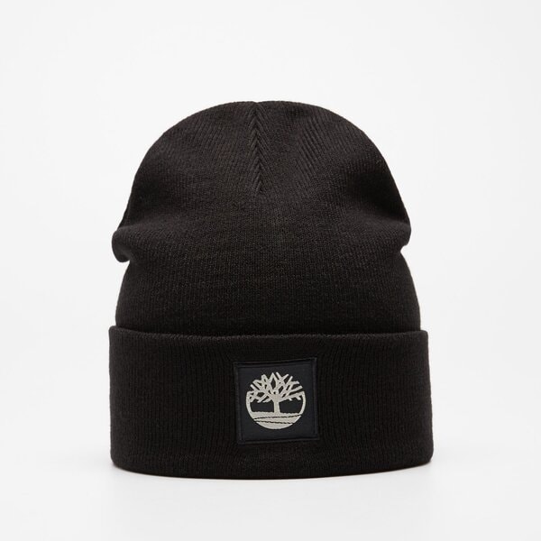 Damska czapka zimowa TIMBERLAND CZAPKA CUFFED BEANIE WITH TONAL PATCH tb0a61bx0011 kolor czarny