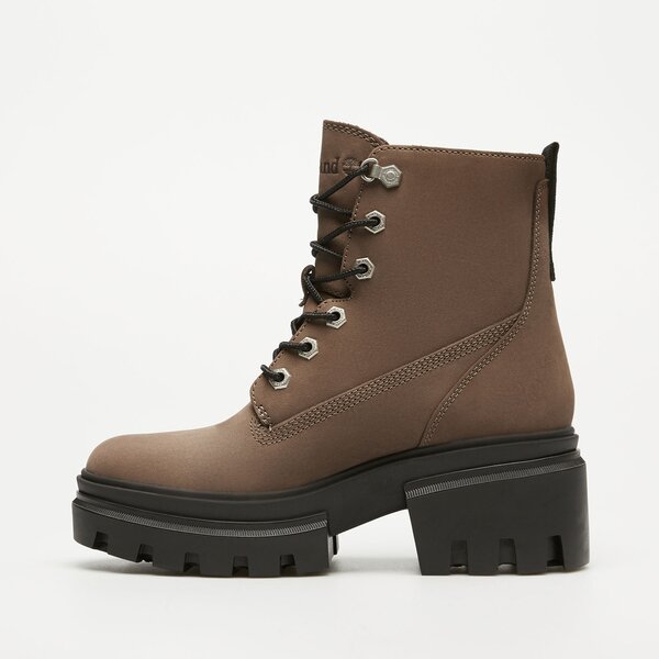 Damskie botki / sztyblety TIMBERLAND EVERLEIGH MID LACE UP BOOT tb0a2egsem51 kolor szary