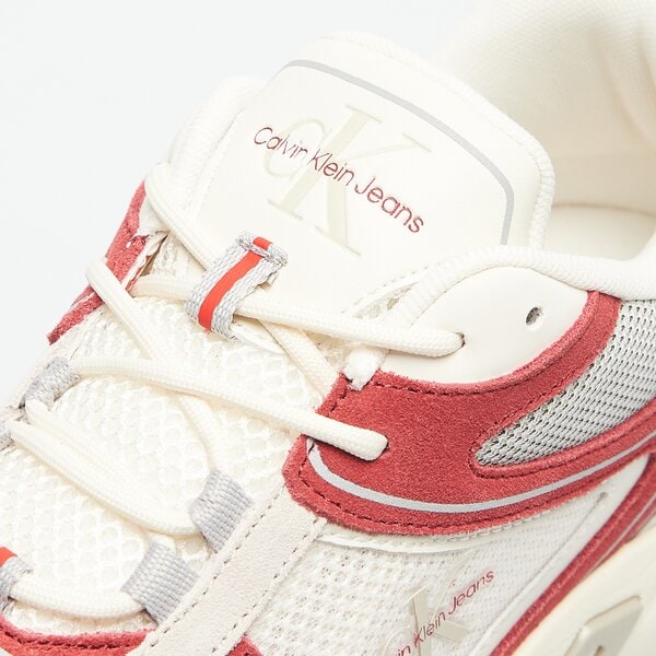 Męskie sneakersy (buty) CALVIN KLEIN RETRO TENNIS SU-MESH ym0ym005890ge kolor beżowy