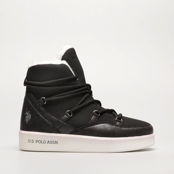 Damskie buty za kostkę U.S. POLO ASSN. VEGY vegy005wblk kolor czarny