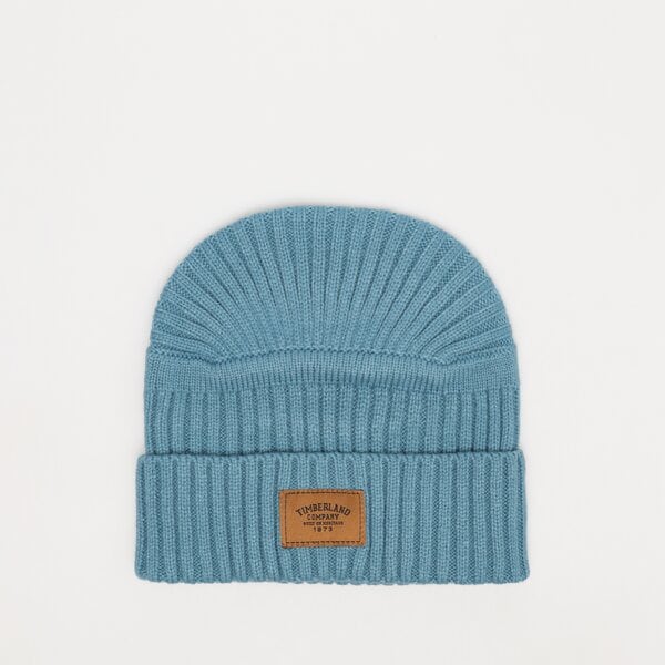 Damska czapka zimowa TIMBERLAND CZAPKA RIBBED BEANIE tb0a1egwdw11 kolor niebieski