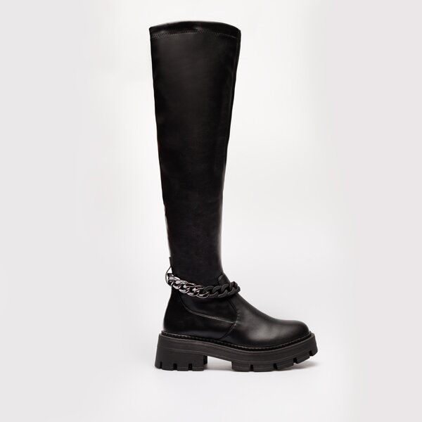 Damskie kozaki TAMARIS HIGH BOOTS 1-1-25625-29 001 kolor czarny