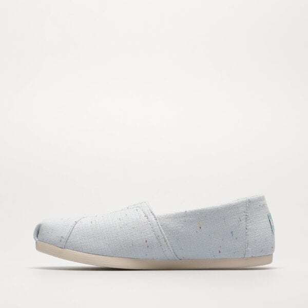 Damskie espadryle TOMS PASTEL BLUE RECYCLED COTTON SPECKLED SLUB 10019660 kolor niebieski