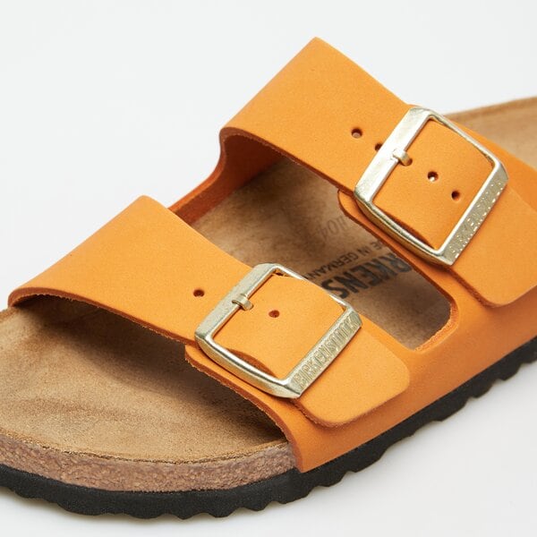 Damskie klapki BIRKENSTOCK ARIZONA LENB BURNT ORANGE 1026732 kolor pomarańczowy