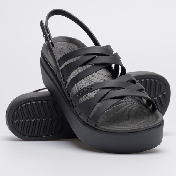 Damskie sandały CROCS CROCS BROOKLYN STRAPPY LOWWDGW 206751001 kolor czarny