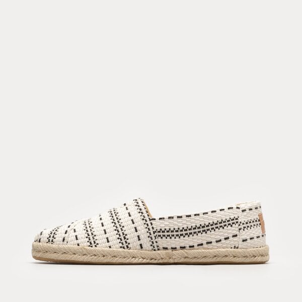 Damskie espadryle TOMS NATURAL CHUNKY GLOBAL WOVEN 10019685 kolor biały