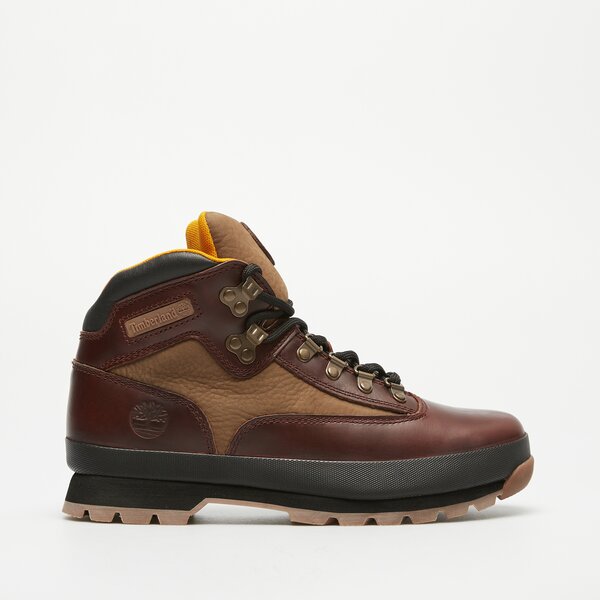 Męskie buty outdoor (trekkingowe) TIMBERLAND EURO HIKER MID tb0a2p27eiw1 kolor bordowy