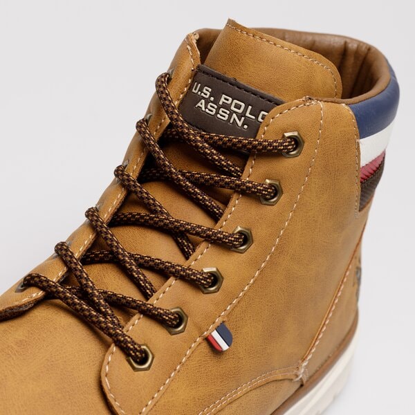 Męskie buty za kostkę U.S. POLO ASSN. YGOR005 ygor005tan kolor żółty