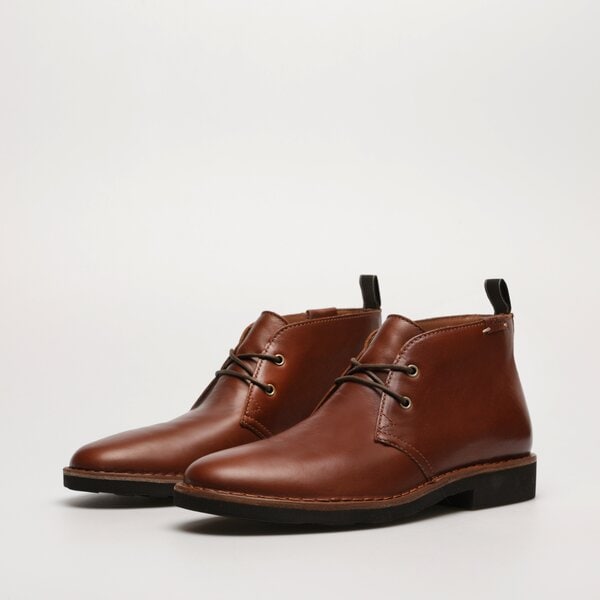 Męskie buty za kostkę POLO RL TALAN CHUKKA-BOOTS-MID CUT BOOT 812913548001 kolor brązowy