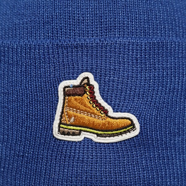 Damska czapka zimowa TIMBERLAND CZAPKA BOOT PATCH BEANIE tb0a2p5scy51 kolor granatowy