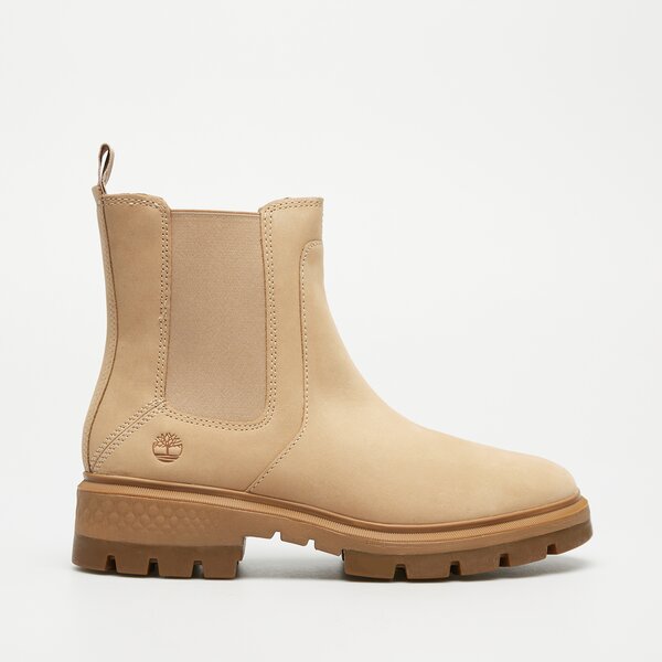 Damskie botki / sztyblety TIMBERLAND CORTINA VALLEY MID CHELSEA BOOT tb0a2deeen71 kolor beżowy