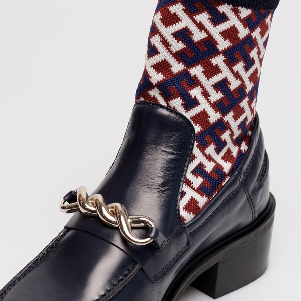 Damskie botki / sztyblety TOMMY HILFIGER TOMMY MONOGRAM BOOTIE fw0fw06823dw5 kolor czarny