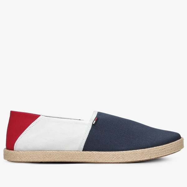 Męskie półbuty TOMMY HILFIGER TOMMY JEANS ESSENTIAL ESPADRILLE em0em006770gy kolor granatowy