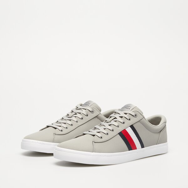 Męskie trampki TOMMY HILFIGER ICONIC VULC STRIPES MESH fm0fm05072prt kolor szary