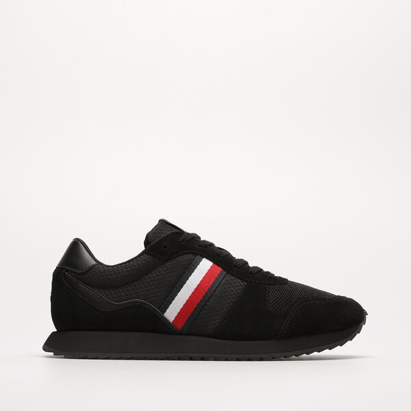 Męskie sneakersy (buty) TOMMY HILFIGER RUNNER EVO MIX fm0fm04699bds kolor czarny