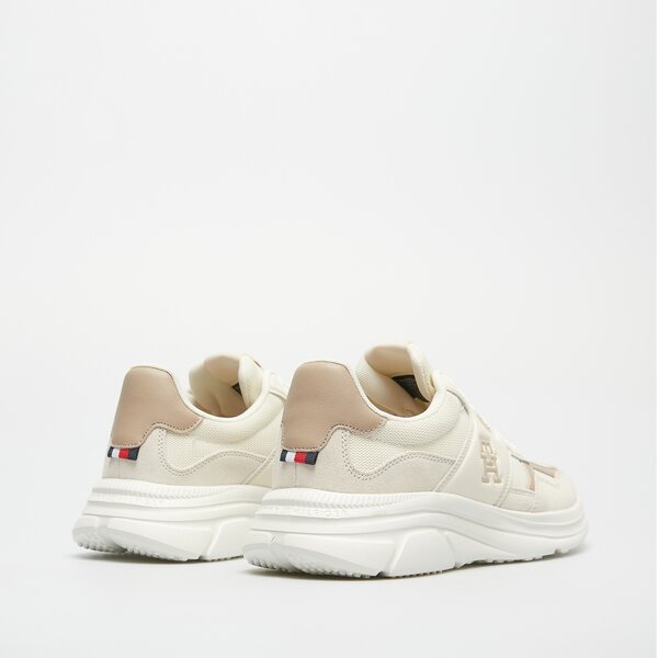 Męskie sneakersy (buty) TOMMY HILFIGER MODERN RUNNER MIX fm0fm04937aef kolor biały