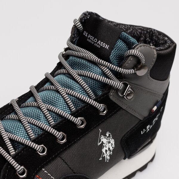 Męskie buty outdoor (trekkingowe) U.S. POLO ASSN. ARON003 aron003blkdgr03 kolor czarny