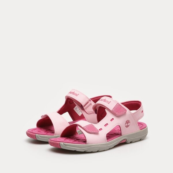 Dziecięce sandały / klapki TIMBERLAND MOSS JUMP 2 STRAP SANDAL JUNIOR tb0a2apdx821 kolor różowy